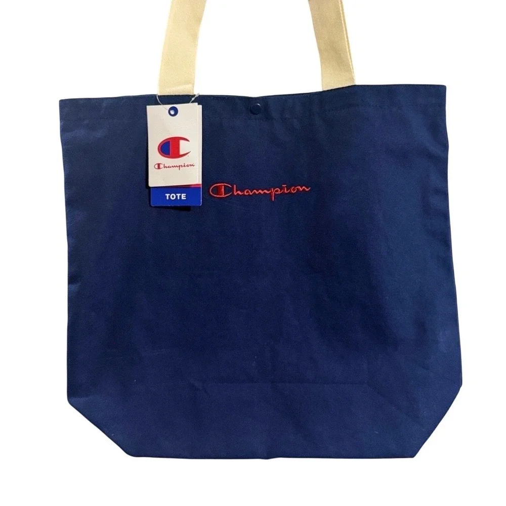 Champion Tote Bag Navy Target Exclusive Embroidered Athleisure Beach Gym Weekend